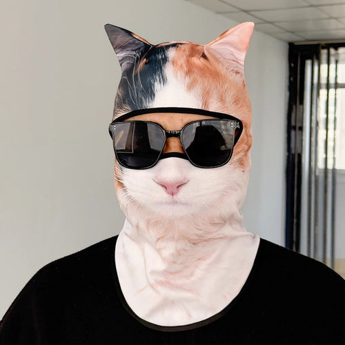 Calico Cat Balaclava, front