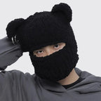Knit Bear Balaclava, front