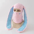 Knit Bunny Balaclava, front
