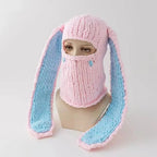 Knit Bunny Balaclava, front