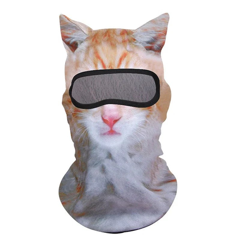 Ginger Cat Balaclava, front