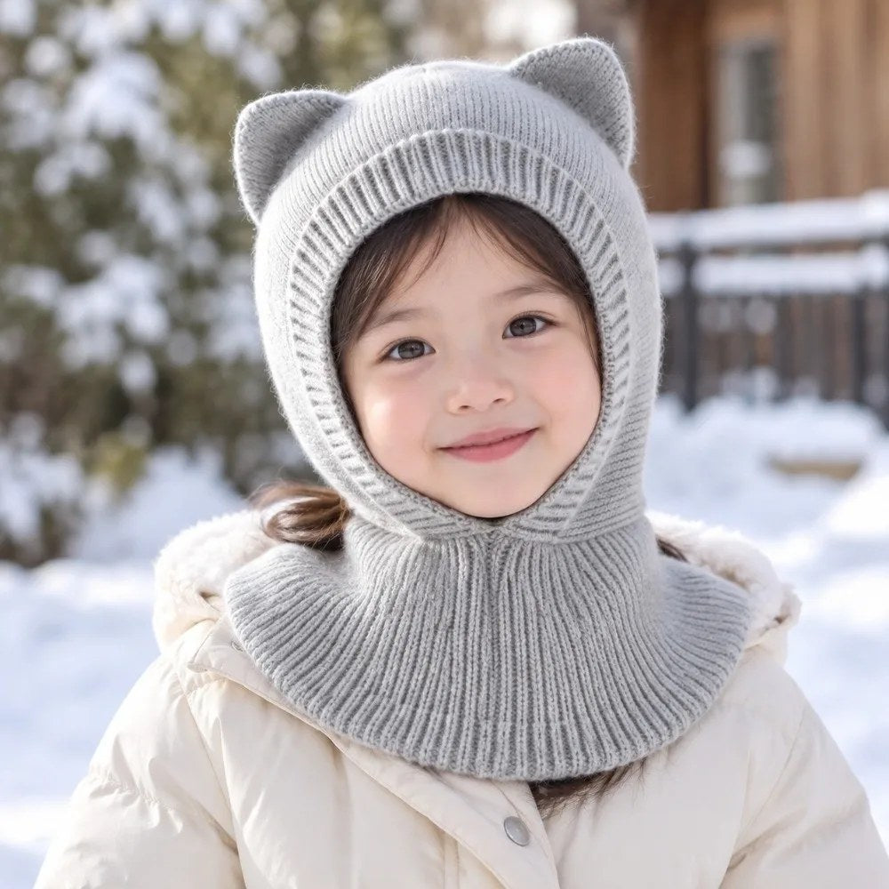 Kids Kitty Knit Balaclava, photo 2