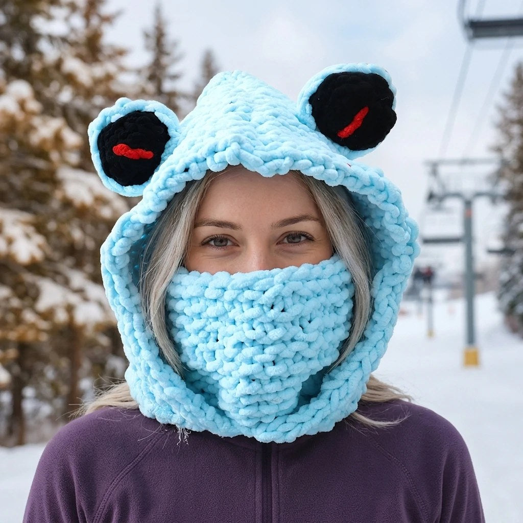 Knit Frog Hood, photo 2